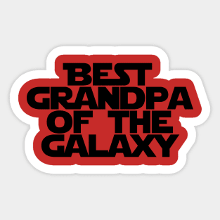Best Grandpa Of The Galaxy Sticker